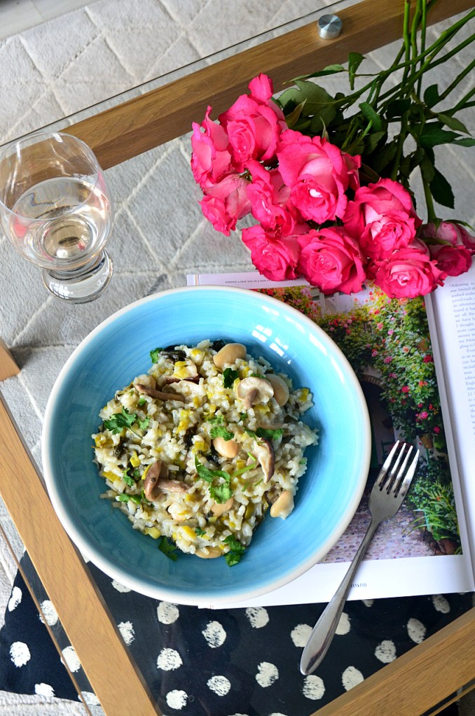 Easy Leek and Mushroom Risotto - The Cardiff Cwtch - Lockdown Lunches