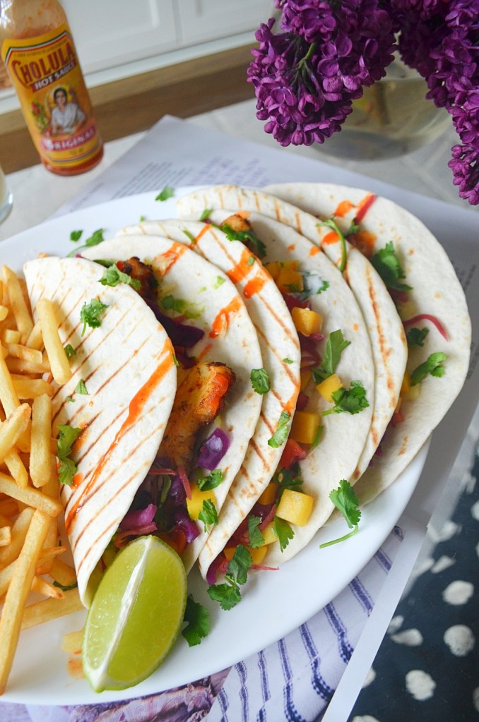 Blackened Halloumi Tacos with Mango Salsa - Easy Veggie Tacos - The Cardiff Cwtch - Welsh Food Bloggers